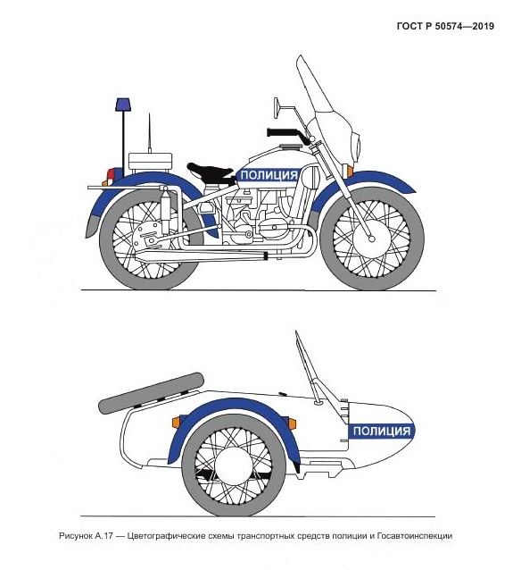 Оклейка мотоциклов полиции по ГОСТ